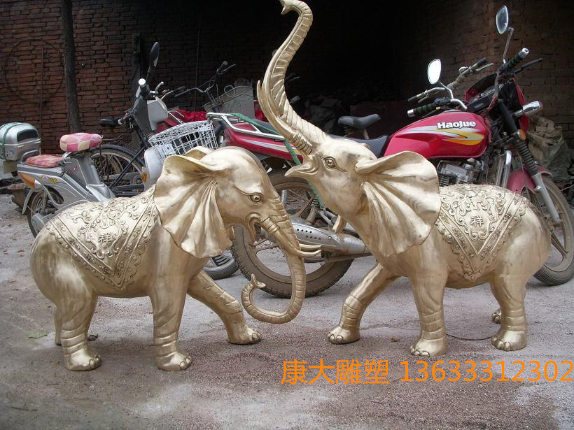 戶外鑄銅雕塑鑄銅大象雕塑擺件生產(chǎn)廠家