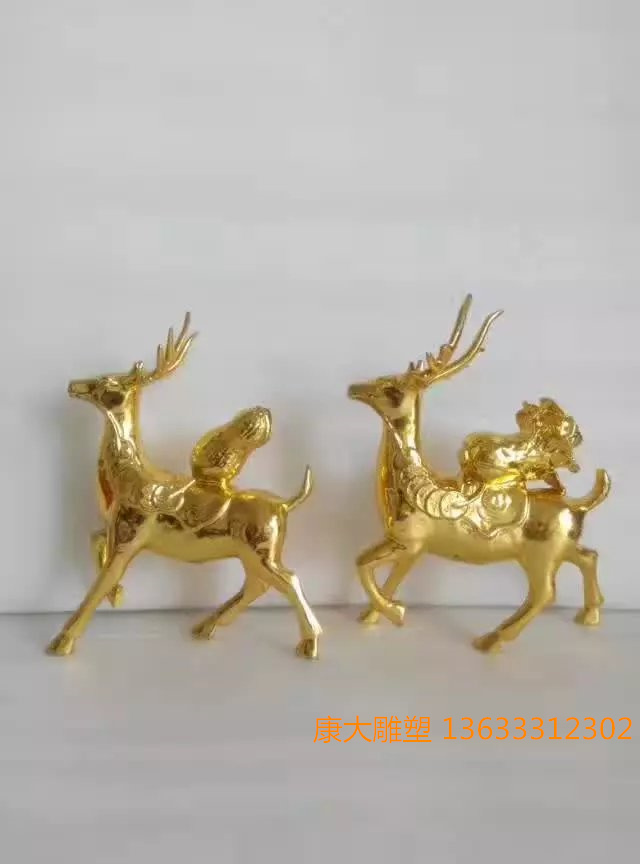 園林景觀鑄銅鹿雕塑擺件城市公園鑄銅鹿雕塑擺件