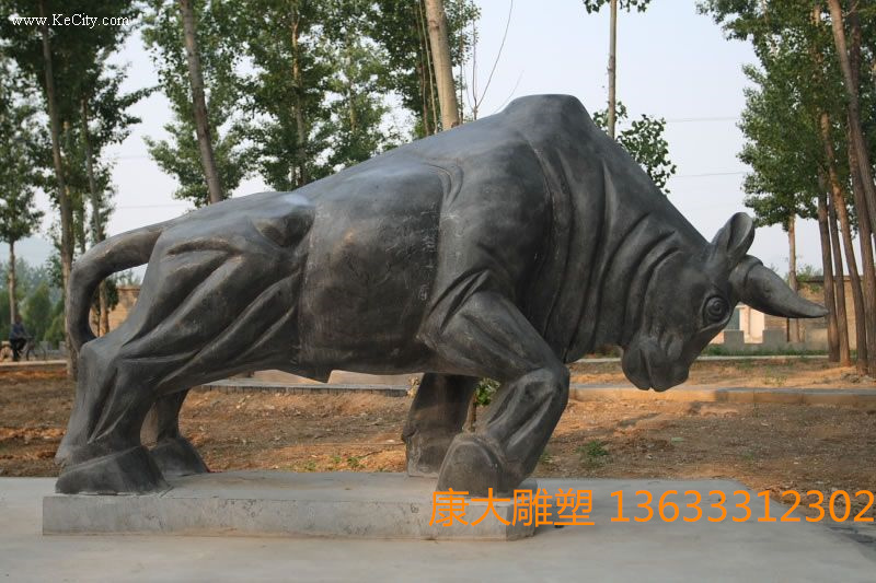 鑄銅牛雕塑擺件地標性鑄銅牛雕塑