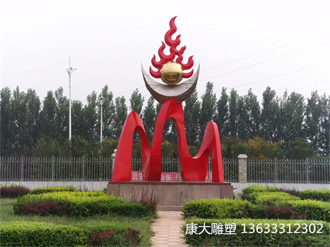東營(yíng)市企業(yè)不銹鋼雕塑擺件城市地標(biāo)性不銹鋼雕塑擺件
