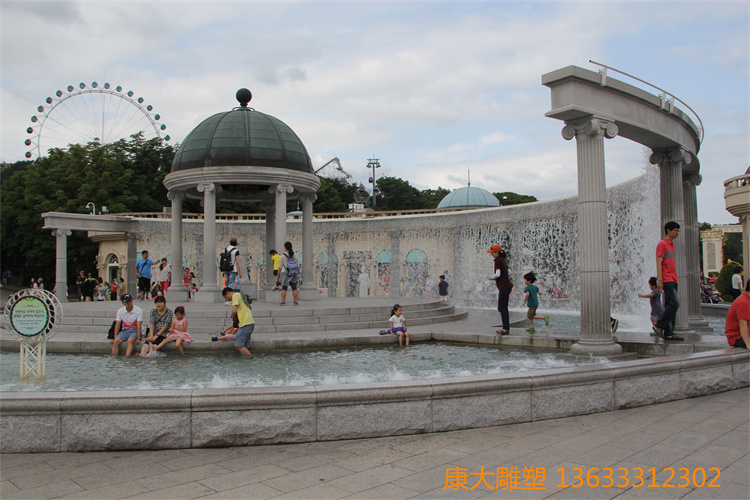 现代城市不锈钢水景雕塑摆件创意不锈钢水景雕塑定制厂家