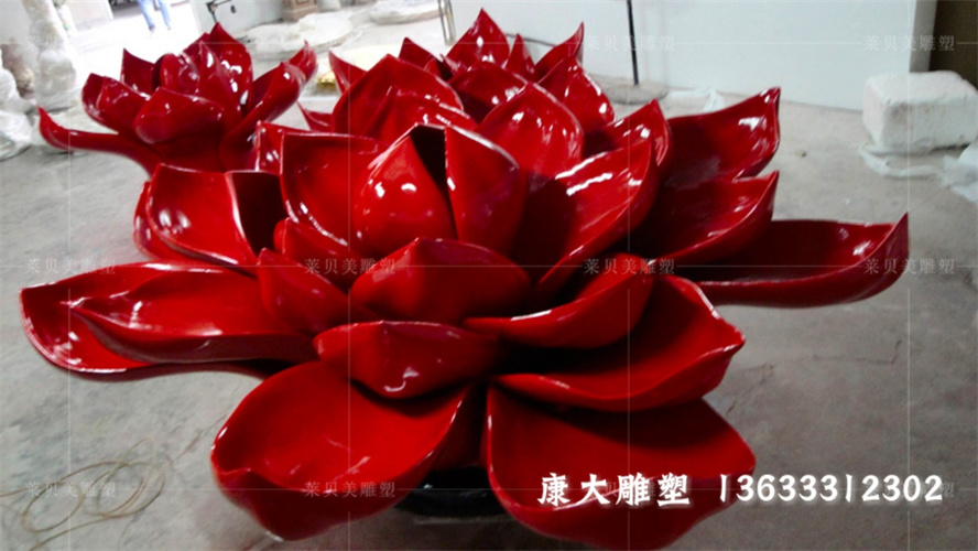 廣場(chǎng)玻璃鋼花朵雕塑擺件創(chuàng)意玻璃鋼花朵雕塑定制廠家