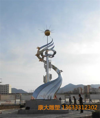 抽象不銹鋼校園雕塑學(xué)校景觀不銹鋼雕塑擺件