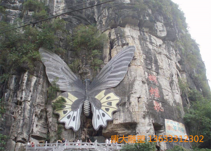 地標(biāo)性不銹鋼仿真蝴蝶雕塑創(chuàng)意仿真蝴蝶不銹鋼雕塑