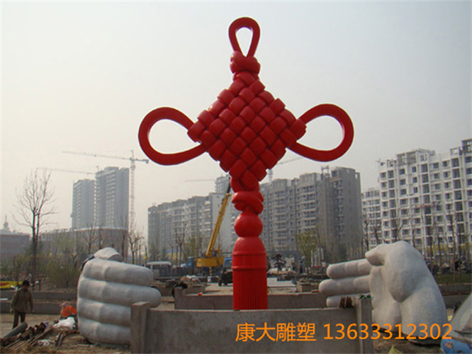 大型廣場(chǎng)中國(guó)結(jié)不銹鋼雕塑城市中國(guó)結(jié)不銹鋼雕塑廠家