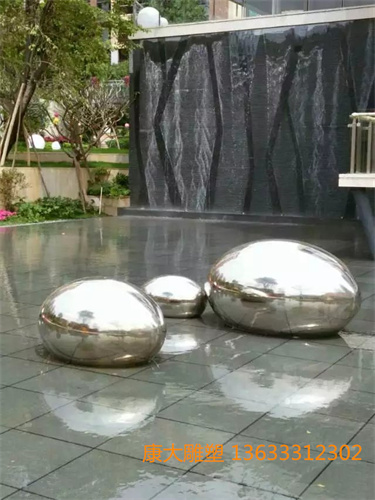 不銹鋼鏡面石頭雕塑鏡面不銹鋼石頭雕塑生產廠