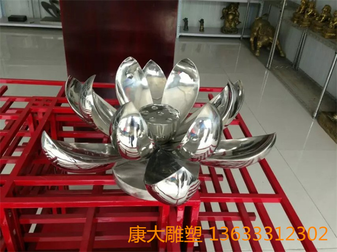 房地產(chǎn)仿真荷花不銹鋼雕塑市政不銹鋼仿真荷花雕塑生產(chǎn)廠