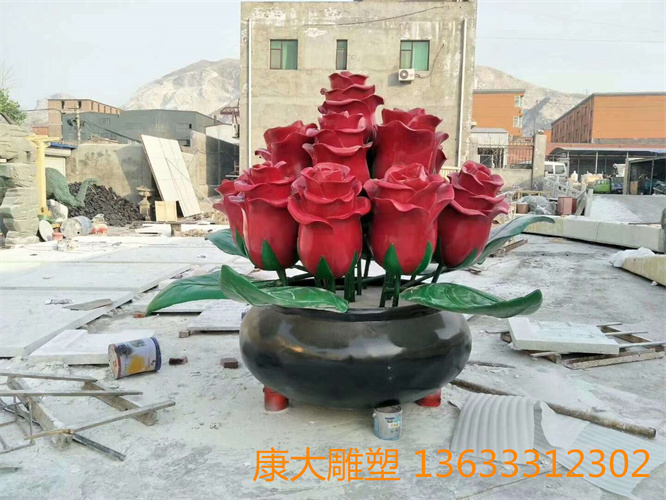 校園不銹鋼花朵雕塑房地產(chǎn)仿真花朵不銹鋼雕塑制作