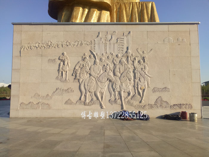 石浮雕廣場公園壁畫背景墻河北廠家