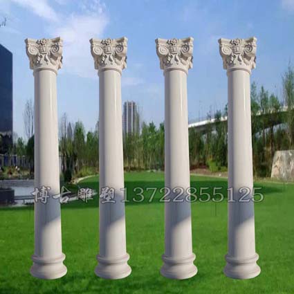 石雕羅馬柱電視背景墻別墅裝飾柱子