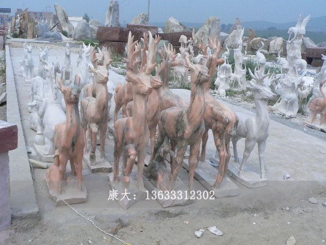 石雕鹿