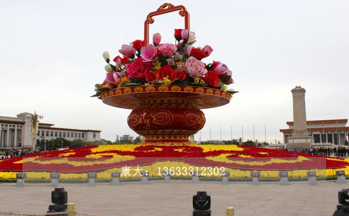花篮雕塑