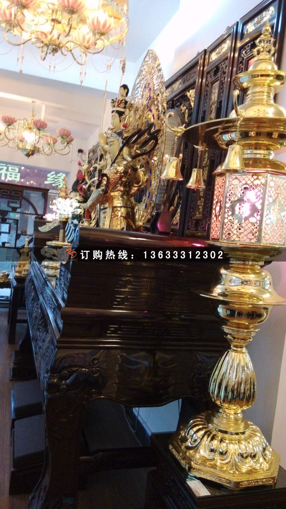 玻璃钢铜雕贴金彩绘佛像雕塑 佛像雕塑