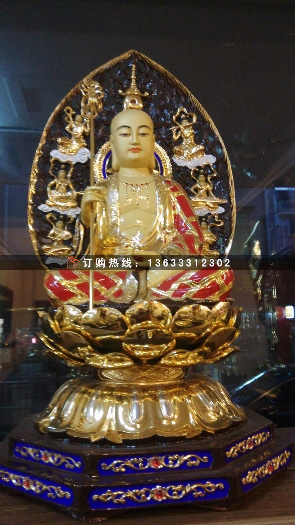 大型寺庙佛像罗汉 铜雕玻璃钢铸铜材质十八罗汉彩绘佛像雕塑厂家