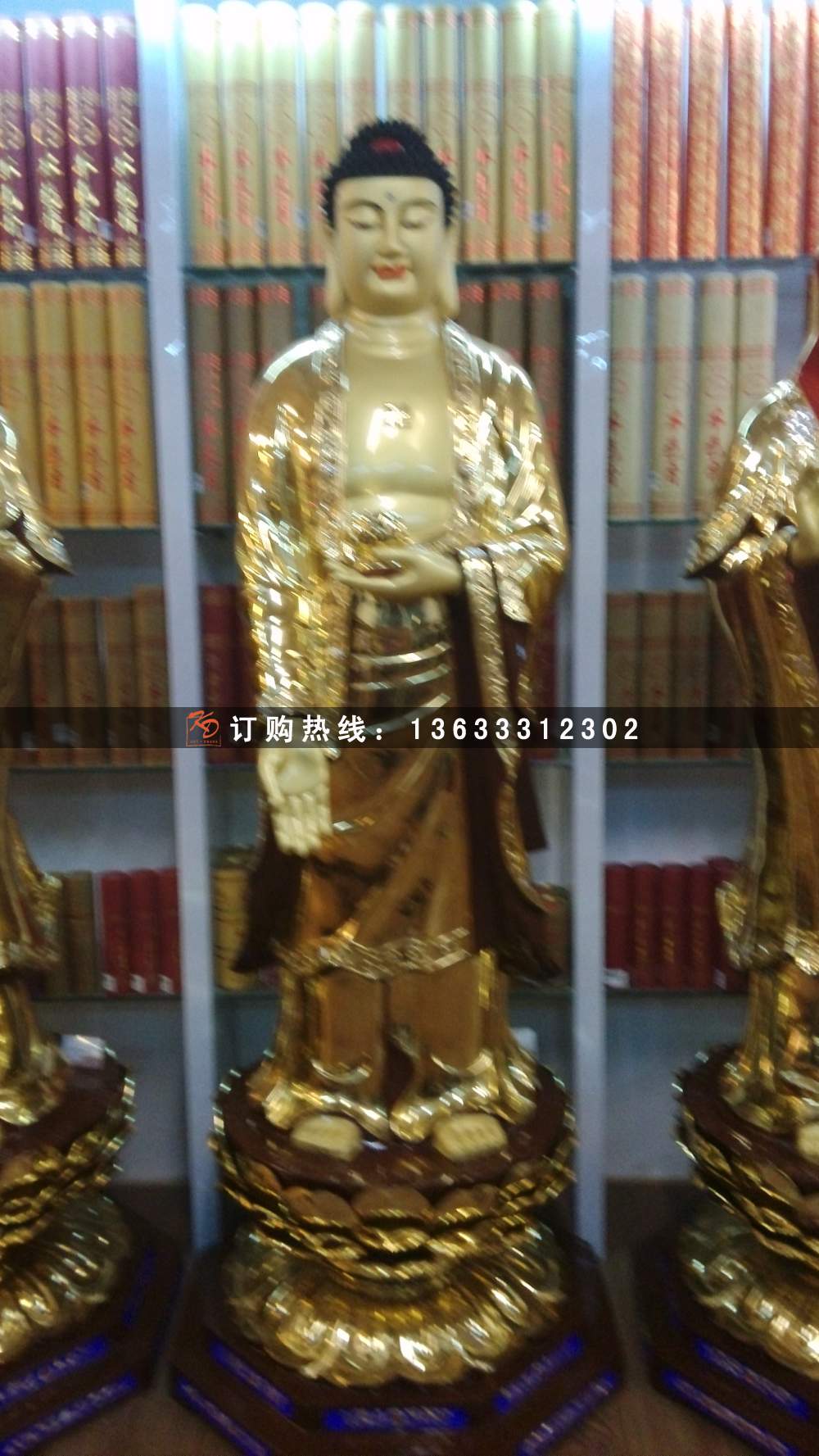 玻璃钢彩绘佛像雕塑 玻璃钢十八罗汉雕塑摆件工艺品