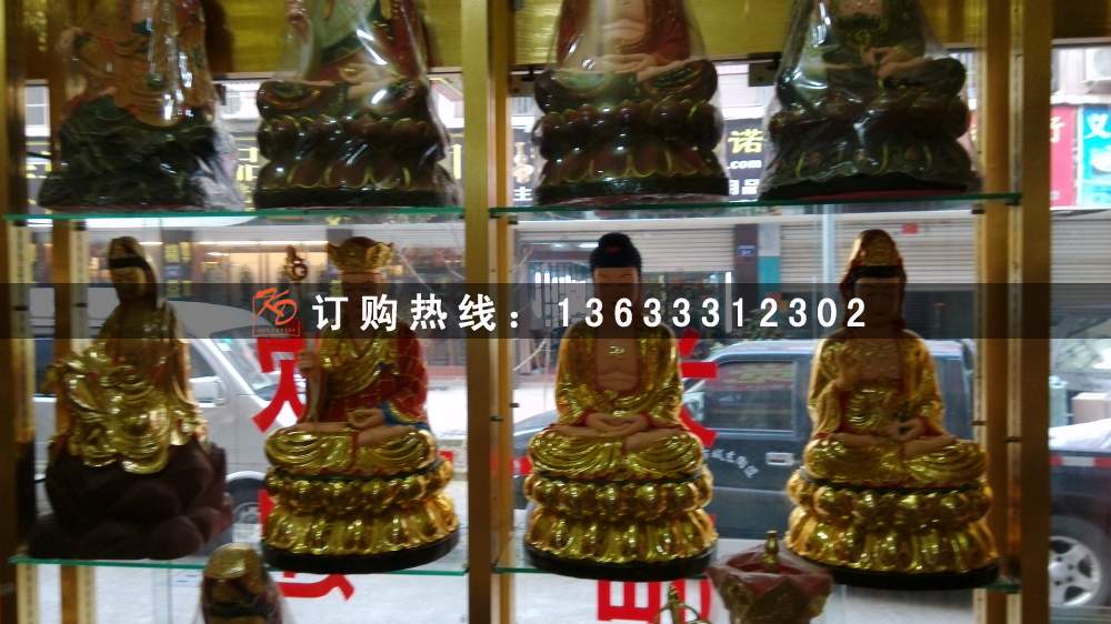 供应观音菩萨玻璃钢彩绘佛像 景区玻璃钢佛像雕塑厂家