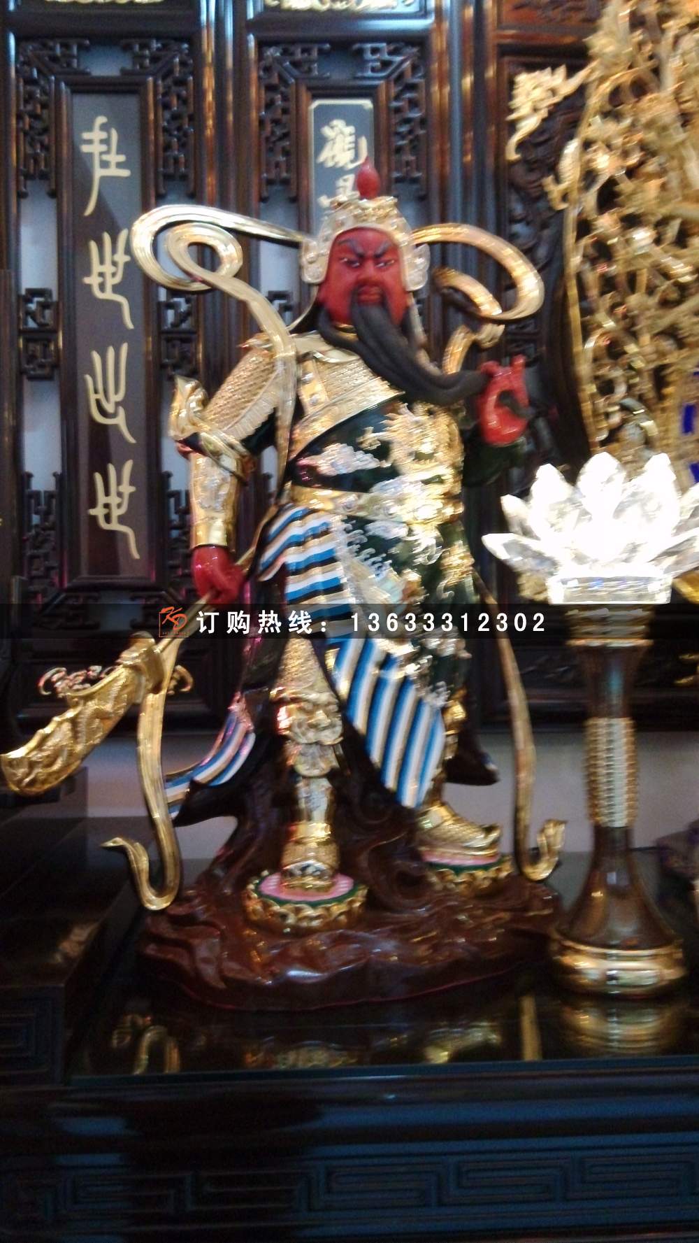 玻璃钢脱胎佛像雕塑厂家，彩绘树脂佛像定做