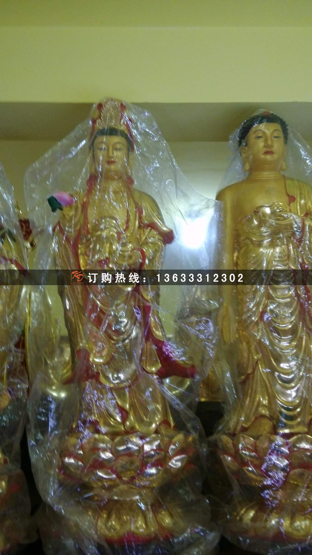 大型彩绘雕塑坐佛铜雕弥勒佛雕塑宗教佛像玻璃钢雕塑