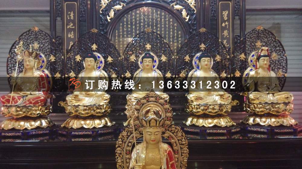 玻璃钢彩绘如来佛像定制 手工雕塑彩绘 玻璃钢材质佛像雕塑