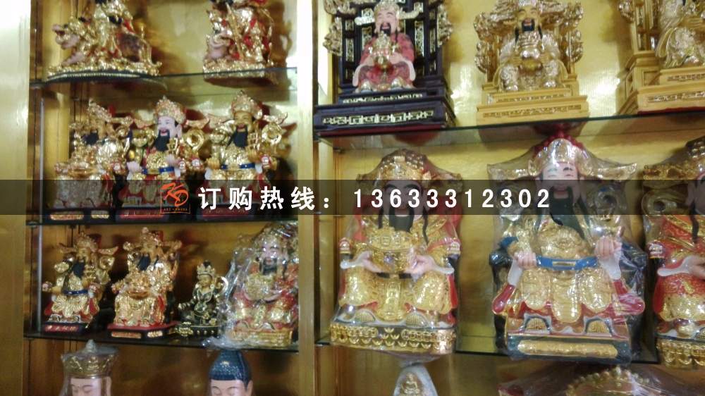 玻璃钢贴金十八罗汉佛像 玻璃钢彩绘佛像雕塑 降龙罗汉神像