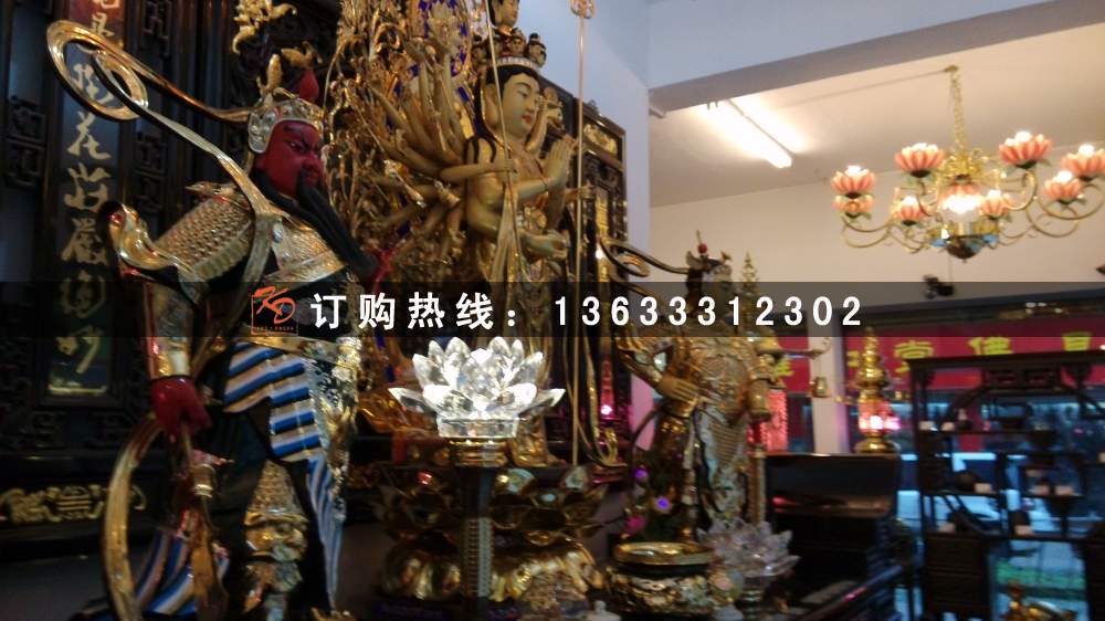 玻璃钢彩绘斗姆元君贴金彩绘神像 宗教祭祀 彩绘佛道家雕塑