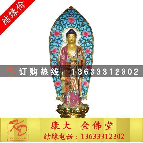 玻璃钢彩绘三宝佛厂家玻璃钢如来佛药师佛阿弥陀佛厂家