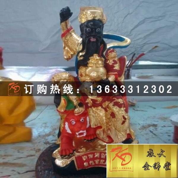 玻璃钢彩绘武财神爷神像红衣文财神比干神像玻璃钢雕像摆件关公神像雕塑定制厂家