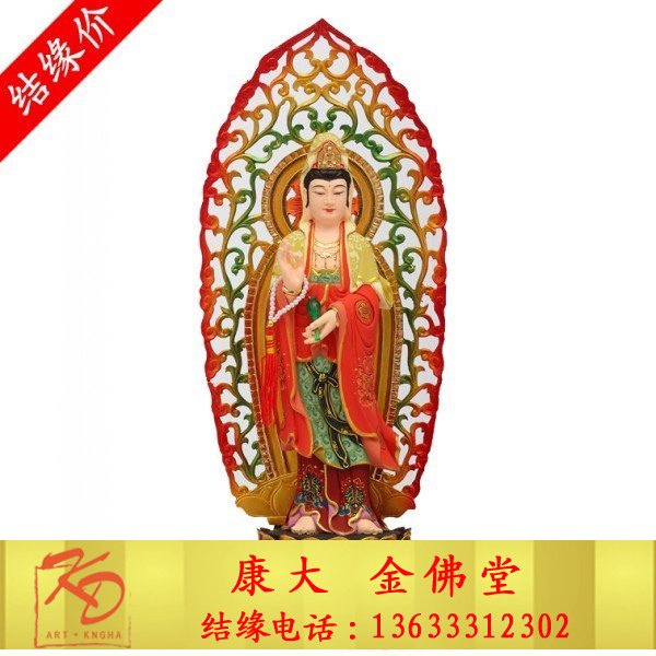 寺庙大型观音菩萨铜佛像 树脂玻璃钢观世音菩萨佛像摆件