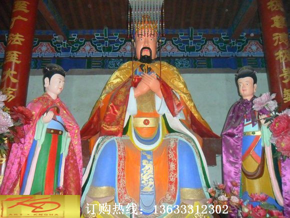 寺庙金菩萨玻璃钢佛像神像雕塑  玻璃钢大型神话人物神像雕塑