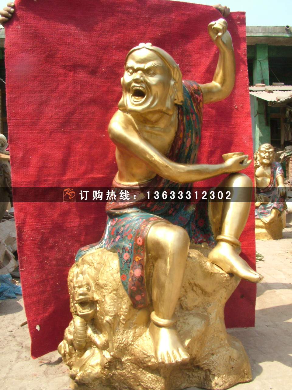 十八罗汉生产厂家 玻璃钢十八罗汉厂家 寺院佛像神像雕塑厂家