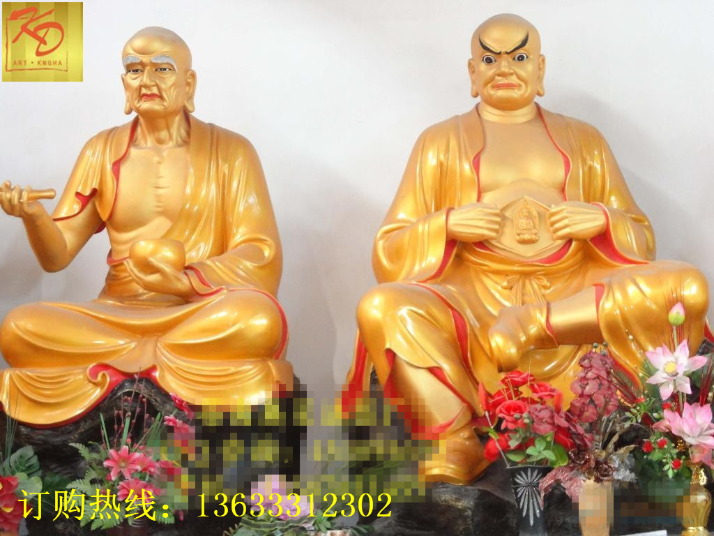 十八罗汉佛像雕塑 玻璃钢佛像十八罗汉像佛像雕塑