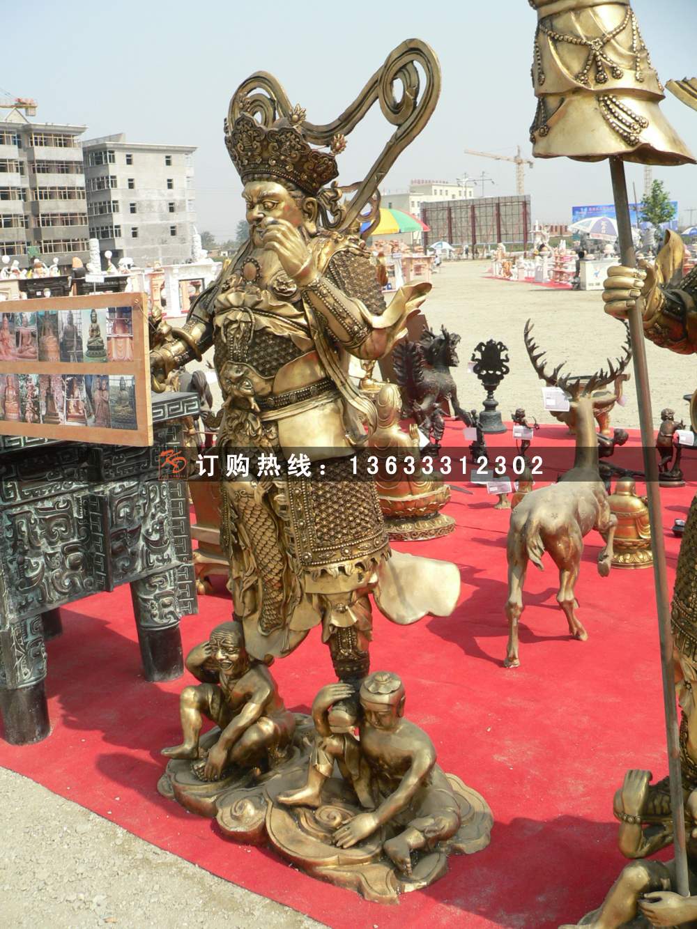 玻璃钢彩绘四大神像佛像 玻璃钢彩绘佛像神像雕塑