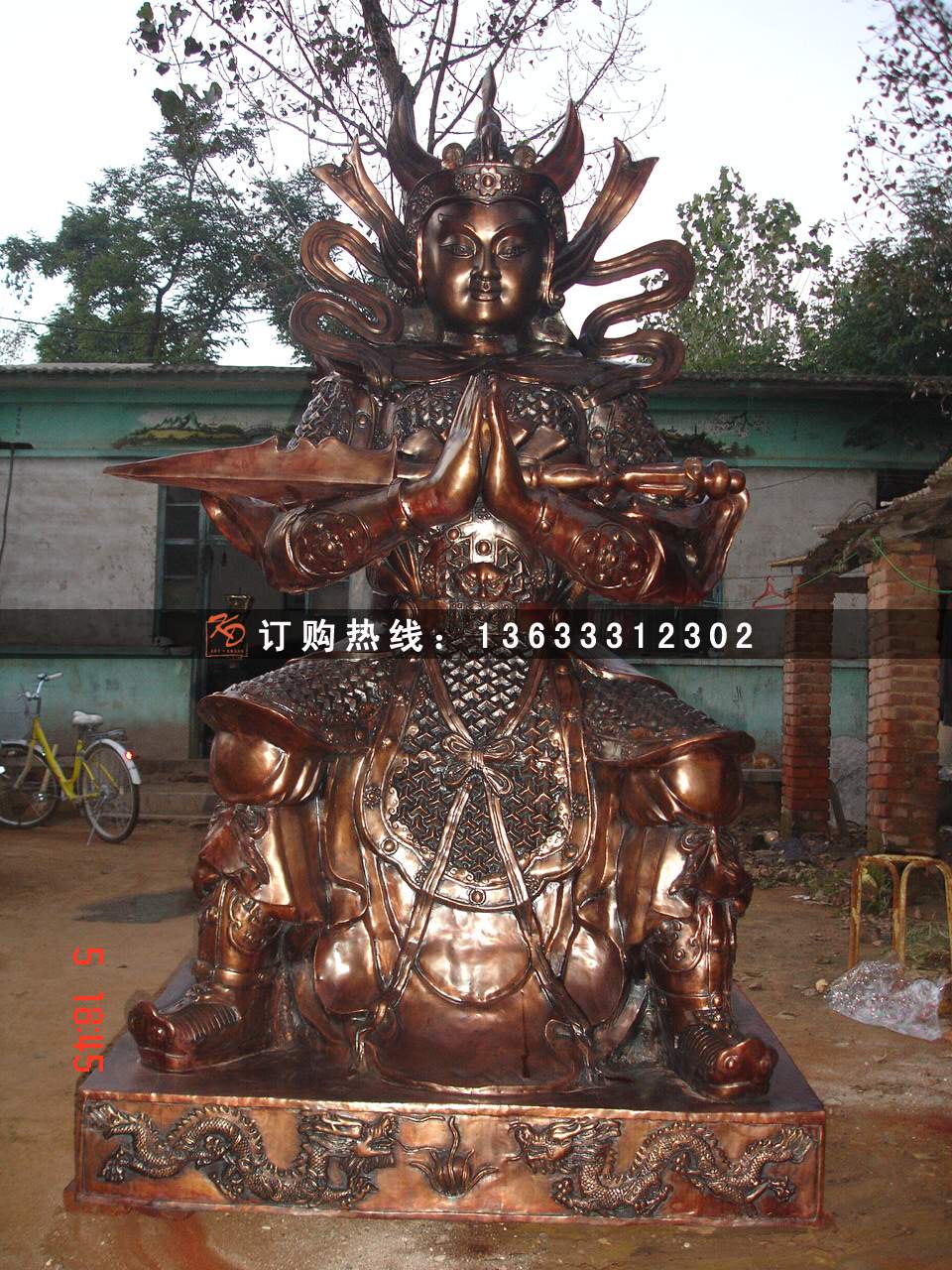 玻璃钢武财神佛像 灵官爷神像 玻璃钢佛像神像雕塑