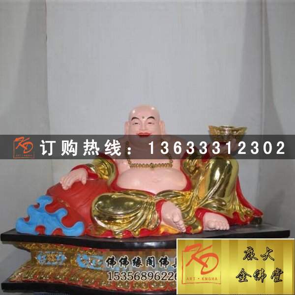 笑佛大肚佛观音大士弥勒佛 玻璃钢观音韦陀神像定做