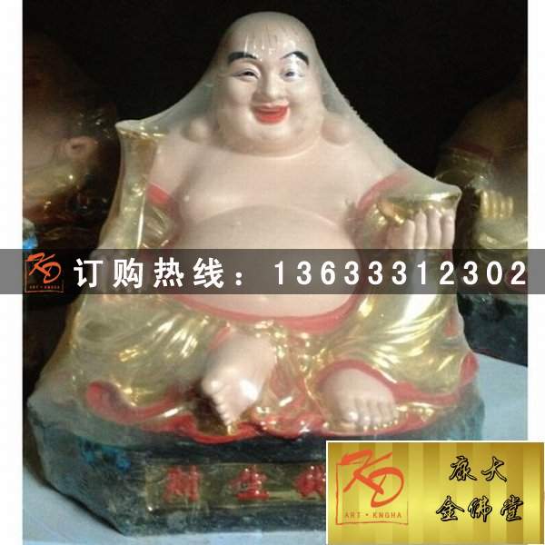 玻璃钢贴金箔如来佛祖雕像 玻璃钢坐像观音菩萨雕塑