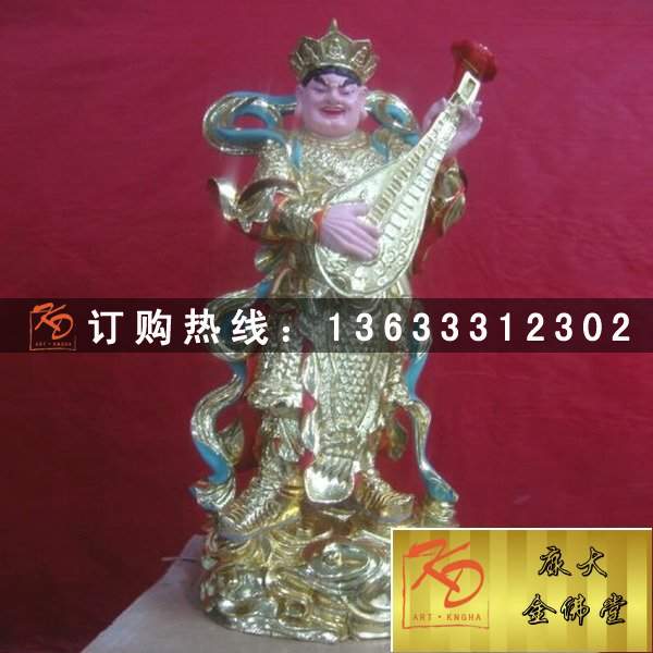 四大神像 韦陀天尊塑像厂家 玻璃钢树脂彩绘佛像雕塑