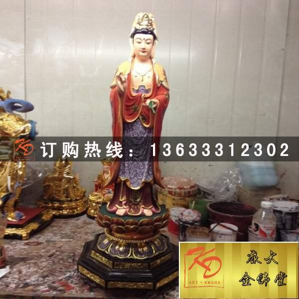 玻璃钢彩绘观音阿弥陀佛玻璃钢佛像雕塑 定制玻璃钢佛像神像雕塑厂家