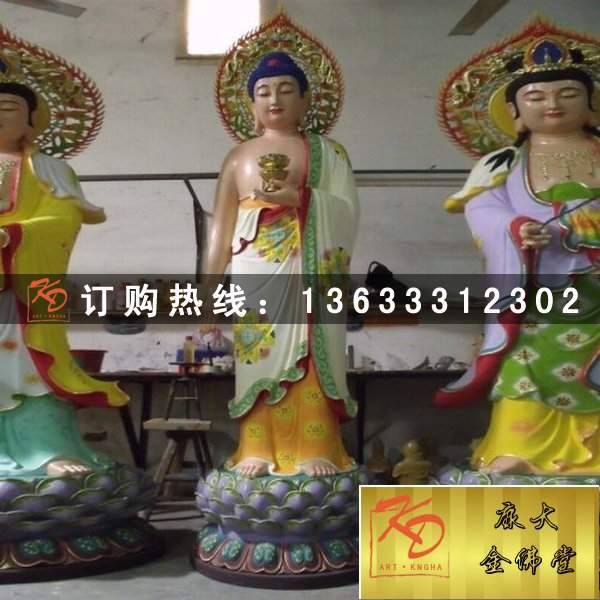玻璃钢供应观自在菩萨站佛像雕塑定制 玻璃钢佛像雕塑