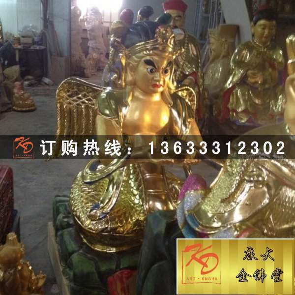 定制玻璃钢罗汉观音雕塑 景观园林寺庙供奉大型神像彩绘佛像雕塑