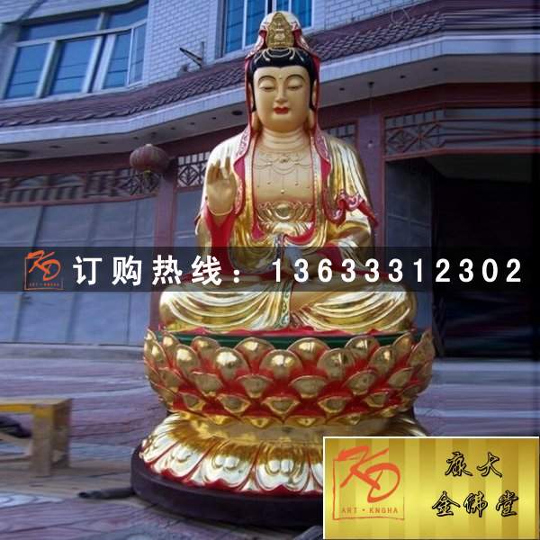 玻璃钢三宝佛三世佛生漆脱胎佛像雕塑 彩绘佛像雕塑