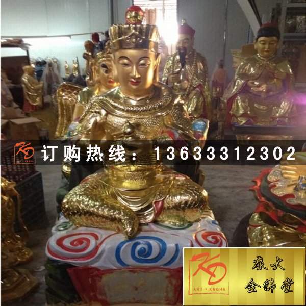 东方三圣佛像雕塑定制 玻璃钢三圣玻璃钢佛像雕塑