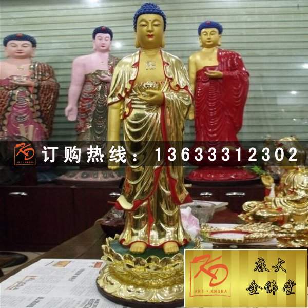 定制佛像雕塑玻璃钢彩绘佛像雕塑 玻璃钢大型佛像雕塑