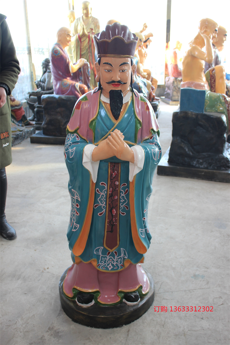 药师佛玻璃钢   佛堂寺庙供奉贴金三宝佛