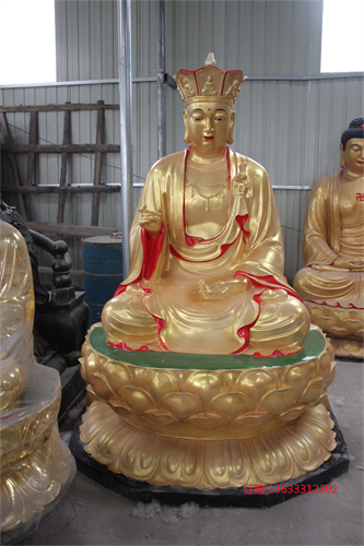 玻璃钢地藏王菩萨雕塑 寺庙树脂玻璃钢彩绘佛像定制