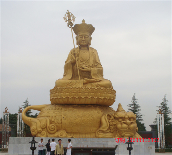 供应地藏王菩萨玻璃钢雕塑 寺庙树脂彩绘佛像定制