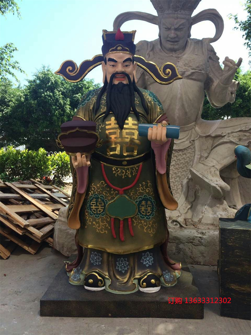 老寿星雕塑福禄寿雕像玻璃钢寿桃寺院庙宇佛像 支持定做