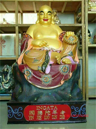 玻璃钢雕刻十八罗汉佛像站像 寺庙玻璃钢十八罗汉雕塑