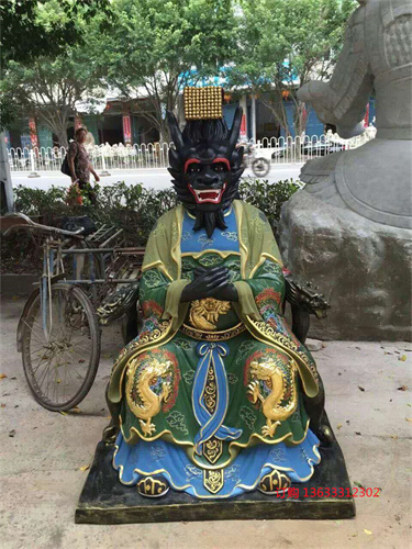 四海龙王玻璃钢厂家 东海龙王 龙王树脂雕塑
