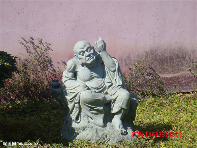 石雕人物雕塑十八罗汉雕像大理石汉白玉户外广场