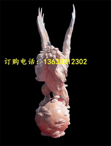 厂家订制石鹰雕塑 花岗岩石头鹰雕刻摆件厂家